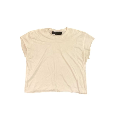 GREEND4Y CUT SLEEVE CROPPED TEE