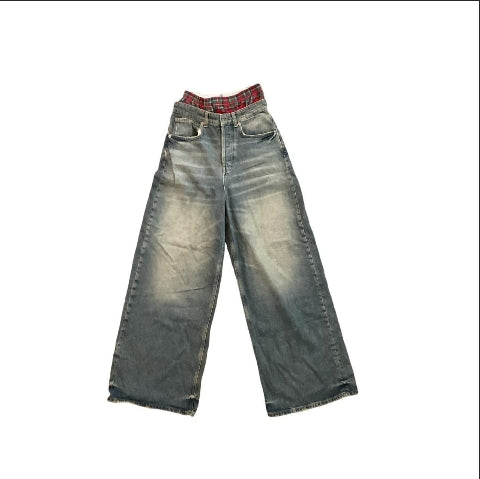 GREEND4Y WIDE LEG BOXER JEANS